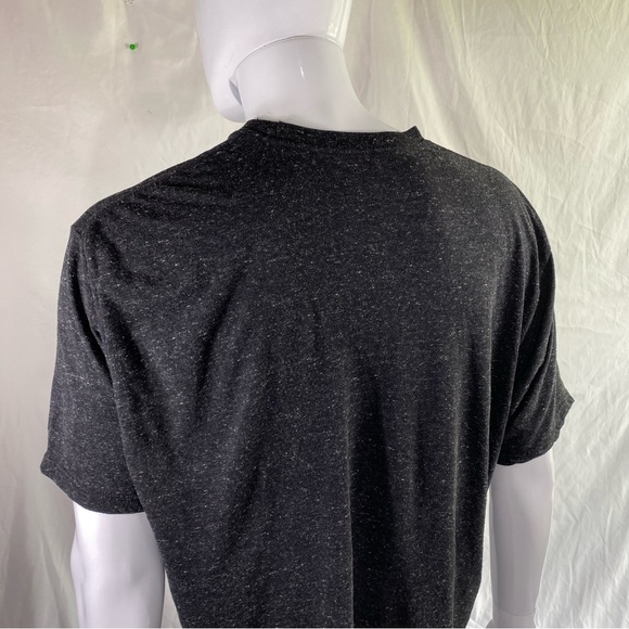 Mad Engine Men’s Retro NASA Shuttle Rainbow Black Heather Tee - Picture 4 of 6